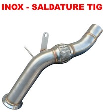 DOWNPIPE INOX TUBO RIMOZIONE DPF BMW 330D 530D X3 X5 X6 3.0 N57 EURO5 245CV T14