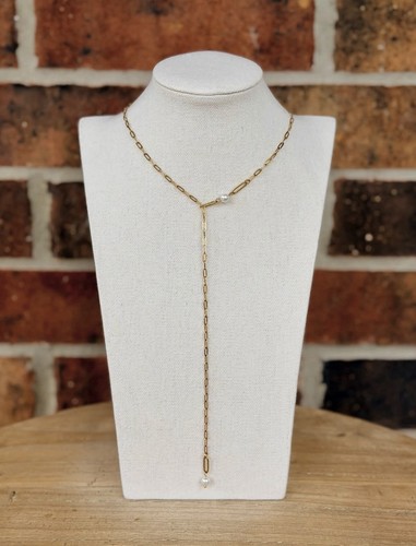 Collana con perle fermacarte - , y