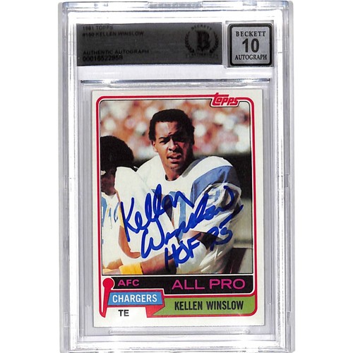 Kellen winslow signed 1981 - kellen,
