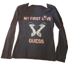 Maglietta Guess  Donna Logo  Maniche Lunghe Casual, Usato