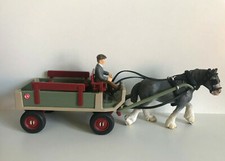 Schleich 40190 carrozza cavalli con cavalla Clydesdale pezzi di ricambio a scelta