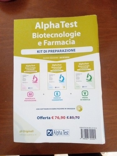 Alpha test biotecnologie - alpha, e