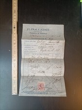 fattura ricevuta storica Piacenza Polledri olio lardo 1929 - N1.1