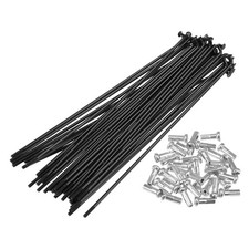 36pz 14G J Piega Bici Acciaio Raggi 5.55" Ciclo Raggi con Cappucci