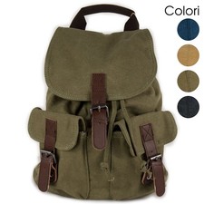 Zaino uomo vintage tela