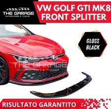 Lama Splitter R Tuning per VW GOLF 8 MK8 dal 2020 GTD, GTI, R LINE Nero Lucido