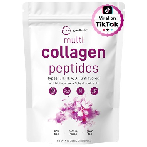 Multi collagen peptides 1lb - peptides,