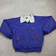 Patagonia Giacca Adulto Medio Viola Bomber Foderato in Pile Soft Shell Cappotto Uomo*