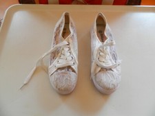 SCARPE BASSE DONNA N 39 MERLETTATE BIANCHE