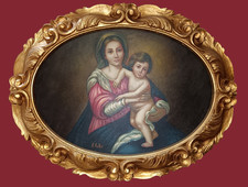  DIPINTO OLIO SU TELA"MADONNA