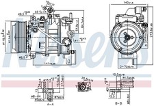 NISSENS 890880 Compressore