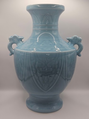 Grande vaso cinese blu - , pallido