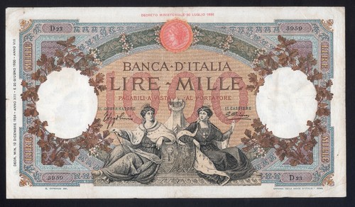 000 lire regine del mare - 1.000,