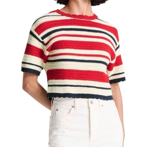 Maglione rosso bianco blu - , a