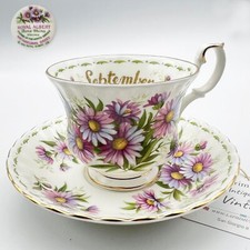 Tazza da tè The in porcellana Royal Albert con mese tazzina inglese SETTEMBRE 70