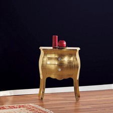 Comodino bombato 2 cassetti