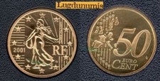 Francia Be 2001 50 Centesimi