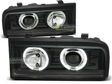Paire de feux phares VW Corrado 88-95 angel eyes noir