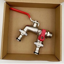 Brass Steel Double Faucet
