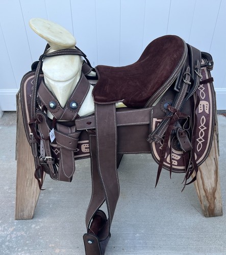 Sella charro marrone - sella, 15"