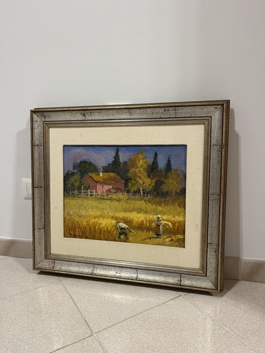Dipinto olio tela - su,