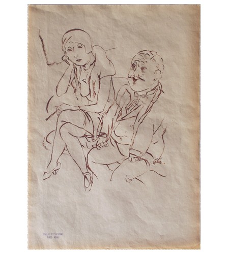 Grosz disegno china su - grosz, a