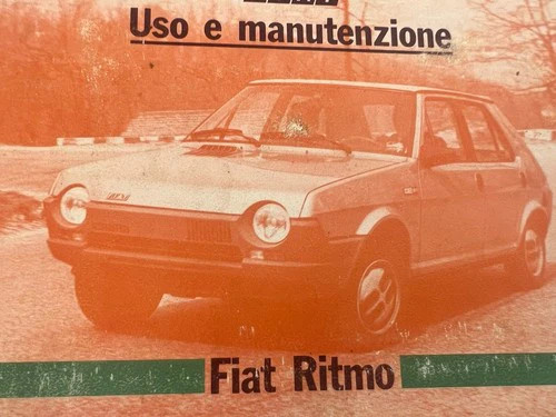 Fiat ritmo libretto - 🔴, auto