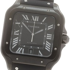 CARTIER Santos de Cartier LM WSSA0039 data quadrante nero automatico uomo_893928
