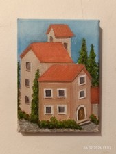 Small painting with houses