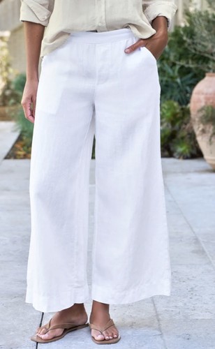 Pantaloni lino frank - di, l