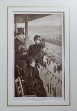 DE NITTIS,  Giuseppe. La tribune des courses.