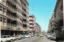 1974 FIAT 850 COUPE' GIALLA  ALFA ROMEO GIULIA NSU FOTO CARTOLINA COSENZA VG