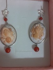 ORECCHINI CAMMEO SARDONICO (