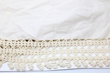 Gonna letto matrimoniale ecrù