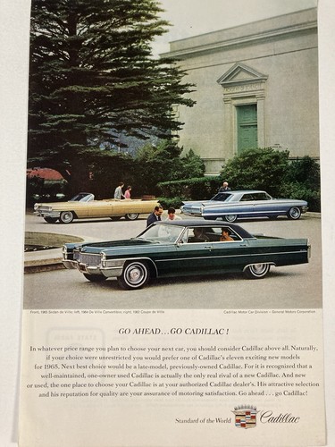 Pubblicità stampa cadillac - pubblicità,