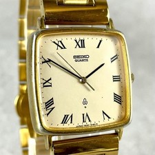Orologio SEIKO Chario Quarzo Oro 7830 5140 Cassa Acciaio Tono Oro