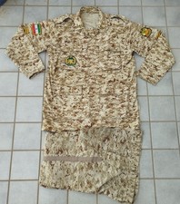 GIACCA ESERCITO PERSIANO PANTALONI DESERT PIXEL MIMETICA UNIFORME MIMETICA CON TOPPE ED ETICHETTA