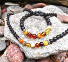 Set di gioielli ambra pietre