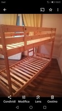 Letto castello legno con - letto,