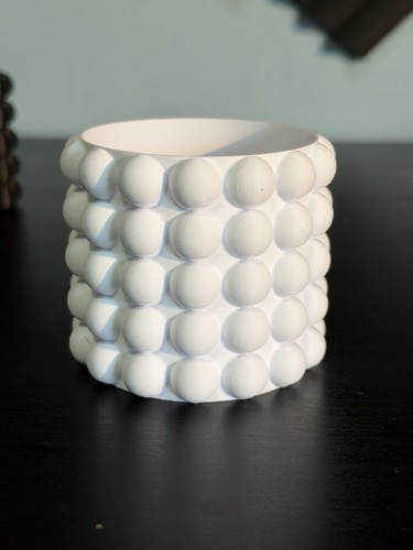 Vaso bubble bianco - vaso, (mini)