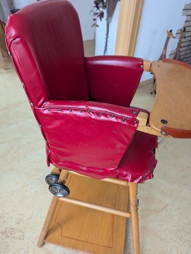 Vecchio seggiolone legno - seggiolone,
