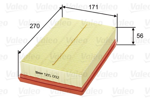 Filtro aria valeo 585092 - filtro,