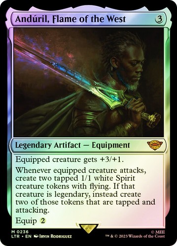 Mtg foil anduril - anduril,, del