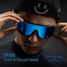 ROCKBROS Occhiali da Ciclismo Polarizzati Occhiali da Sole Sportivi,Protezione UV400,Uomo Donna