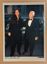 GIORGIO ARMANI IN SMOKING CON NIPOTE MILANO MODA 1997 FOTOGRAFIA AGENZIA STAMPA