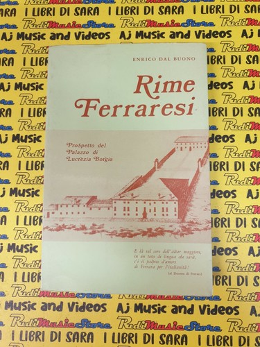 Book libro rime ferraresi - book,