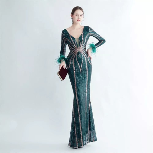 Vestito abito elegante lungo - abito,