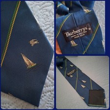 CRAVATTA (TIE) vintage BURBERRYS made in England  New!  rare