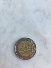 moneta 2 euro rara republik osterreich 1985-2015 rara con lieve sbavatura timbro