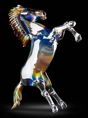 Scultura cavallo rampante - cavallo, in
